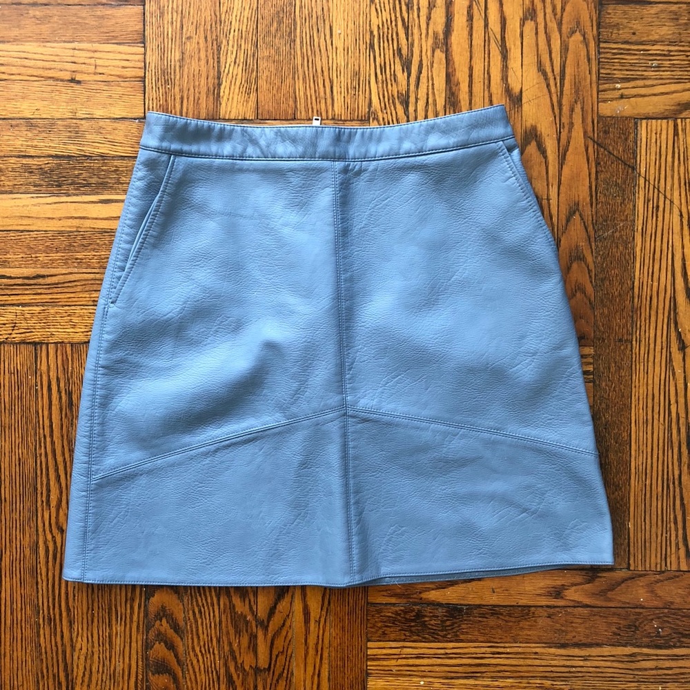 Zara faux leather mini skirt